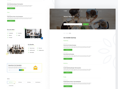 Careers Website Design adobe photoshop adobexd aftereffects careers careers page figma prototyping ui uidesign ux uxdesign web ui web uiux webdesign webdesignagency website