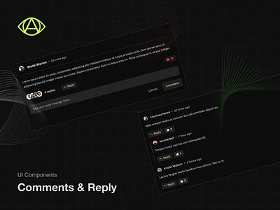 Comments, Reply - Feed Action UI Components