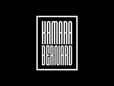 Kamara Bernard Logo and black logo music lines white