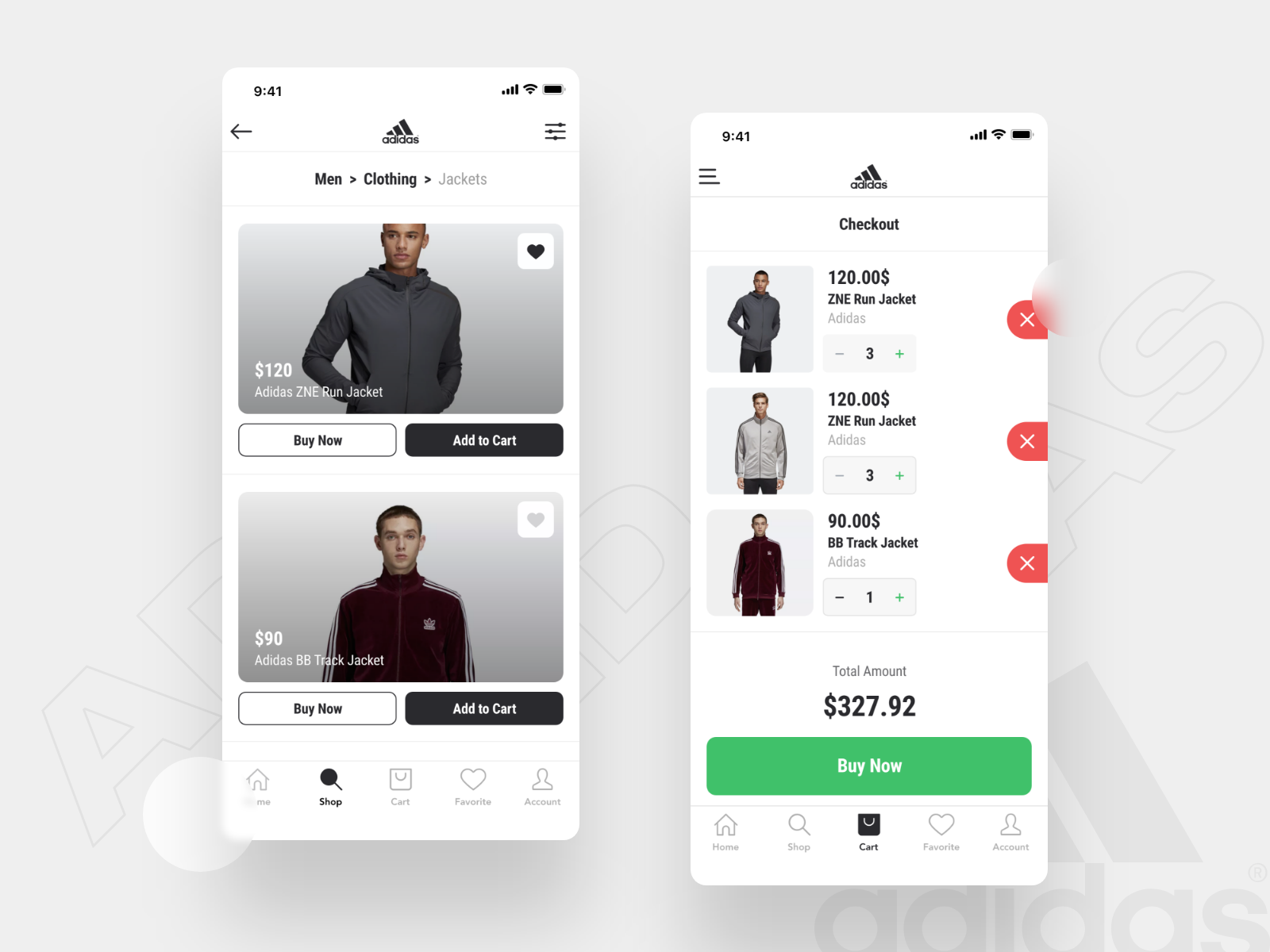Adidas Store iOS App by Alex Kalinin🔥 on Dribbble