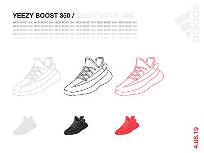 YEEZY BOOST 350 Illustration adidas adidas originals adidas yeezyboost adobe illustrator apparel boost branding colors graphic design illustration presentation preview ui ui ux design ux vision web yeezy yeezyboost