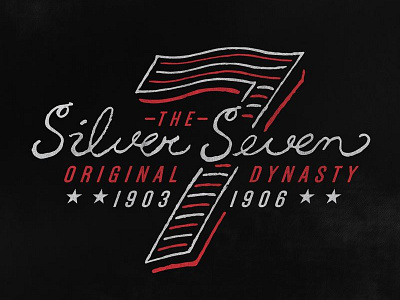 The Silver Seven hand drawn hockey identity logo nhl ottawa senators design sports vintage