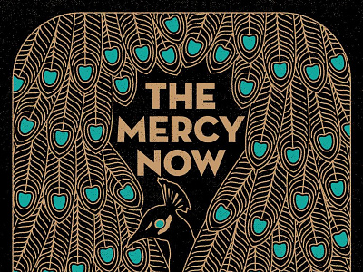 NXNE Gig Poster for The Mercy Now design feather gig poster illustration peacock rock