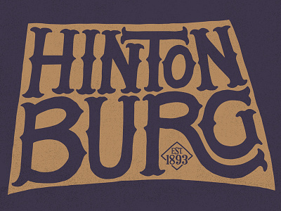 Hintonburg Neighbourhood T-shirt community design hand lettering illustration logo neighborhood typography