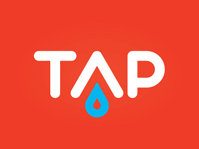 TAP droplet logo simple tap water