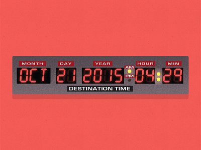 Great Scott! back to the future digital illustration outtatime