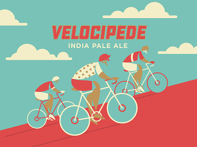 Velocipede Take 2 beer bicycle bike craft beer illustration ipa spped velocipede