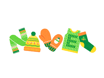 Sohan logo branding christmas design doodle illustraion logo logodesign mittens muffler socks vector winter winter clothes