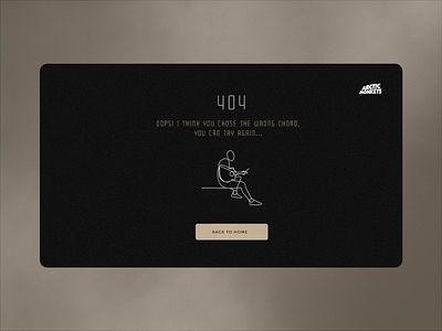 404 Error Page- Arctic Monkeys