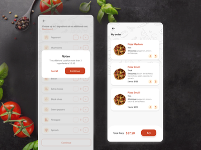 Pizza delivery Mobile App design figma figmadesign mobile app pizza app ui ui design ui inspiration uidesign userinterface ux design