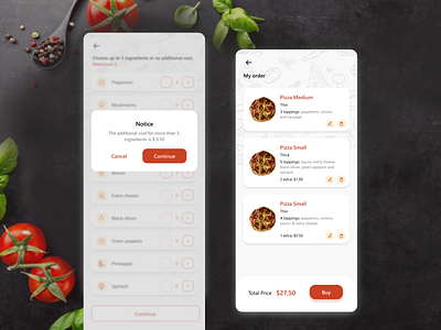 Pizza delivery Mobile App