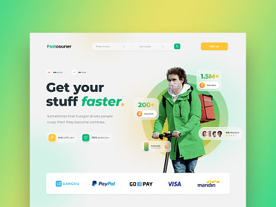 Fastcourier App - Hero Header - P1