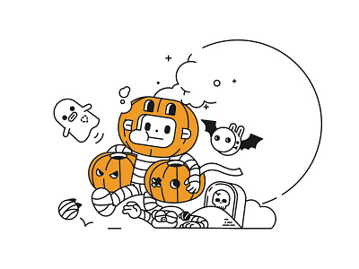 I like Pumpkin!!! halloween halloween design illustration