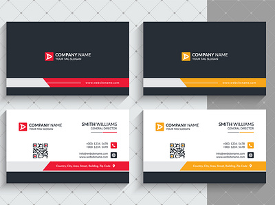 Creative and Modern Business Card Template communication concept design information modern presentation stationery vector