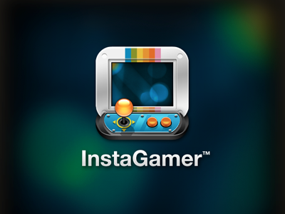 InstaGamer Icon arcade game icon ios photo slide