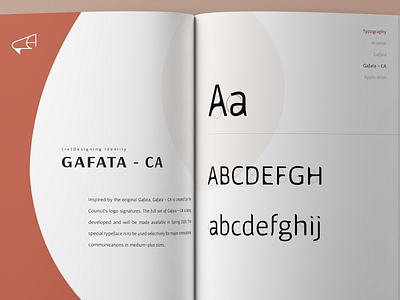 Gafata - CA identity layout typography
