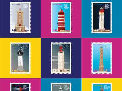 French Lighthouses 01 bretagne france illustration lighthouse ocean atlantique ocean atlantique pahres sea tourism