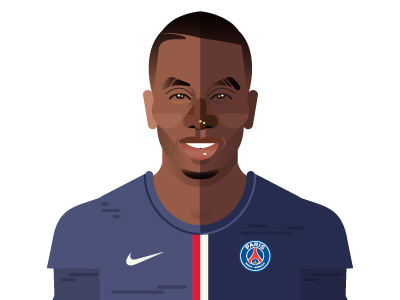 PSG football player Blaise Matuidi blaise football france illustration l1 matuidi paris psg soccer sport vecto vector