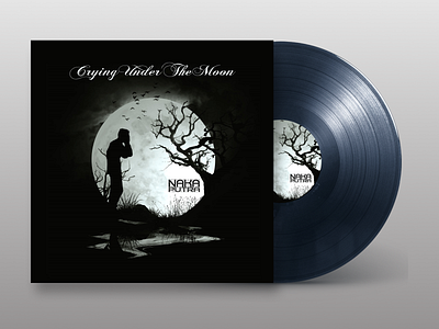 Music Album Cover - Crying Under The Moon adobe photoshop album cover album cover design branding cd cover cd cover design design illustration illustration art music album music art vector