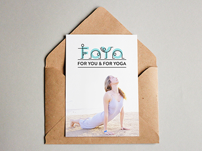 Logo design for Foyo art brandbook cute design logo logodesign logotype mockup neat outline yoga yogini