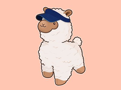 Cute llama character