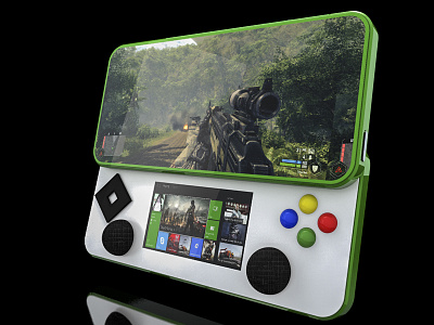 Xbox Handheld Concept 3d concept gaming graphic design handheld motion graphics xbox