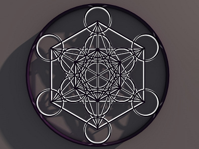 Metatrons Cube 3d abstract animation c4d cinema4d geometric geometry graphic design motion graphics pattern