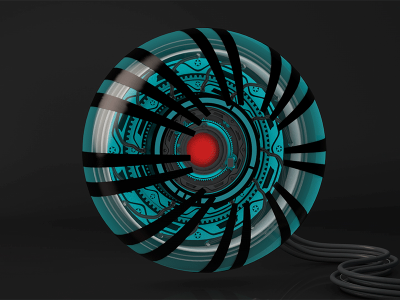 Robotic Eye 3d abstract animation c4d cinema4d geometric geometry gif graphic design motion graphics sci fi