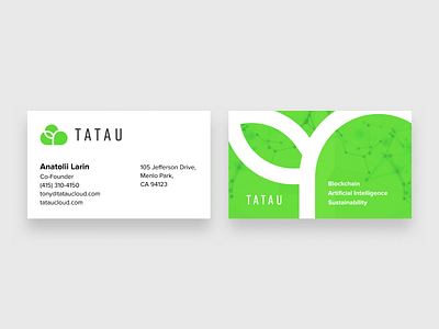 Tatau business card blockchain businesscard crypto datacenter