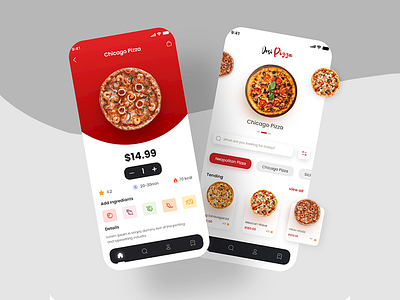 Food Delivery App app design minimal typography ui