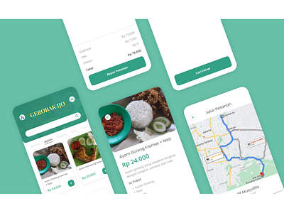 Gerobak Ijo's Online Shop App Design app design ui
