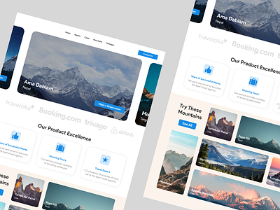 Travel Website design ui website