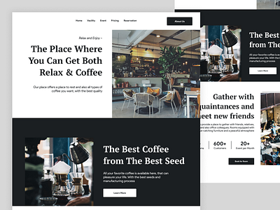 Cafe Website design ui website