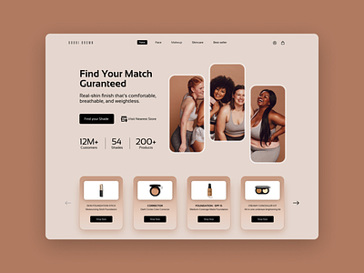 Foundation For every Skin tone | Every Skin is Beautiful appui branding design illustration ui