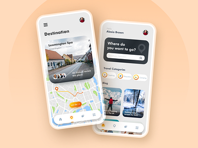 Travel App | Hotel Booking App 3d app appui branding clean design graphic design holiday itinerary logo map motion graphics social media travel travelapp trip ui uitravel vacation