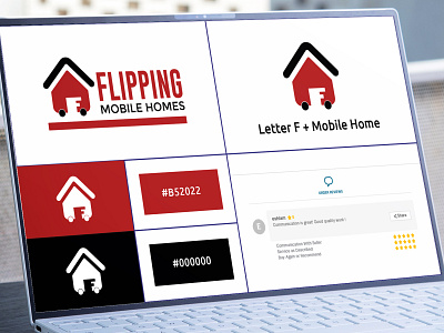 Flipping Mobile Home Logo branding business logo design f flipping home flippinglogo graphic design homelogo logo logodesign minimalist logo design typography
