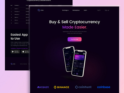 Cloin - Cryptocurrency Landing Page