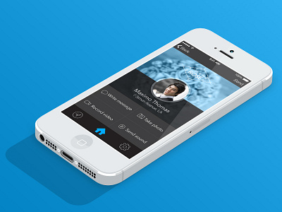 IOS 7 app design blue button icons interface ios ios7 iphone logo menu profile turkish ui