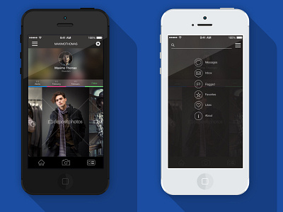UI design app button fashion icons interface ios ios7 iphone menu profile turkish ui