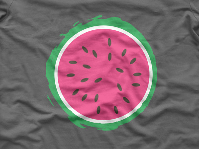 Yummy kid t-shirt cute design fruit kid logo pink print threadless tshirt vibrant water melon yum