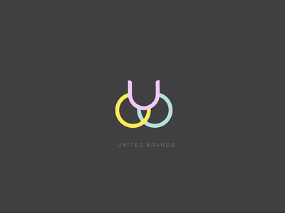Logo business circle client flat logo minimal pastel sans united