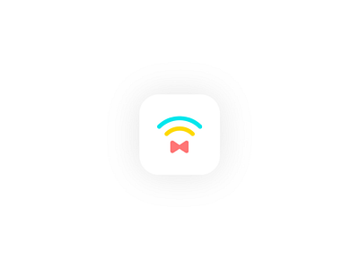 App app bow flat ios minimal modern signal ui wifi