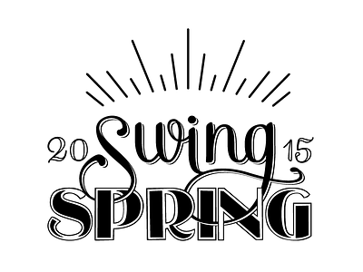 Swing Spring Logo jazz logo swing vintage