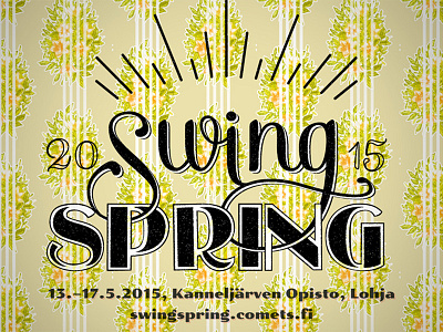 Swing Spring 2015 Flyer dance flyer lindy hop logo swing vintage