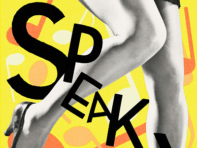 ’Speakeasy’ -party 2015 Poster 1920s charleston dance feet lindy hop party poster swing dance