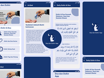 Doa & Dzikir App app application design doa graphic design indonesia islami islamic prays ui