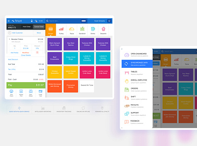 BIYO POS clean color figma payment restaurant simple simple illustration software ui ui ux uiux