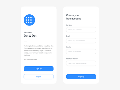 Sign up - Daily UI #11 app clean dailyui educational interface ios layout login registration sign up sign up form sign up screen ui white