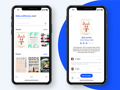 BookSharing app design