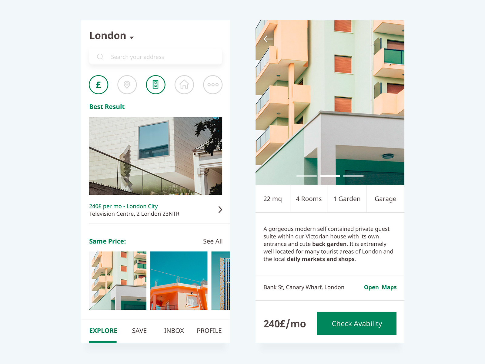 House Rent App by Claudio Parisi on Dribbble